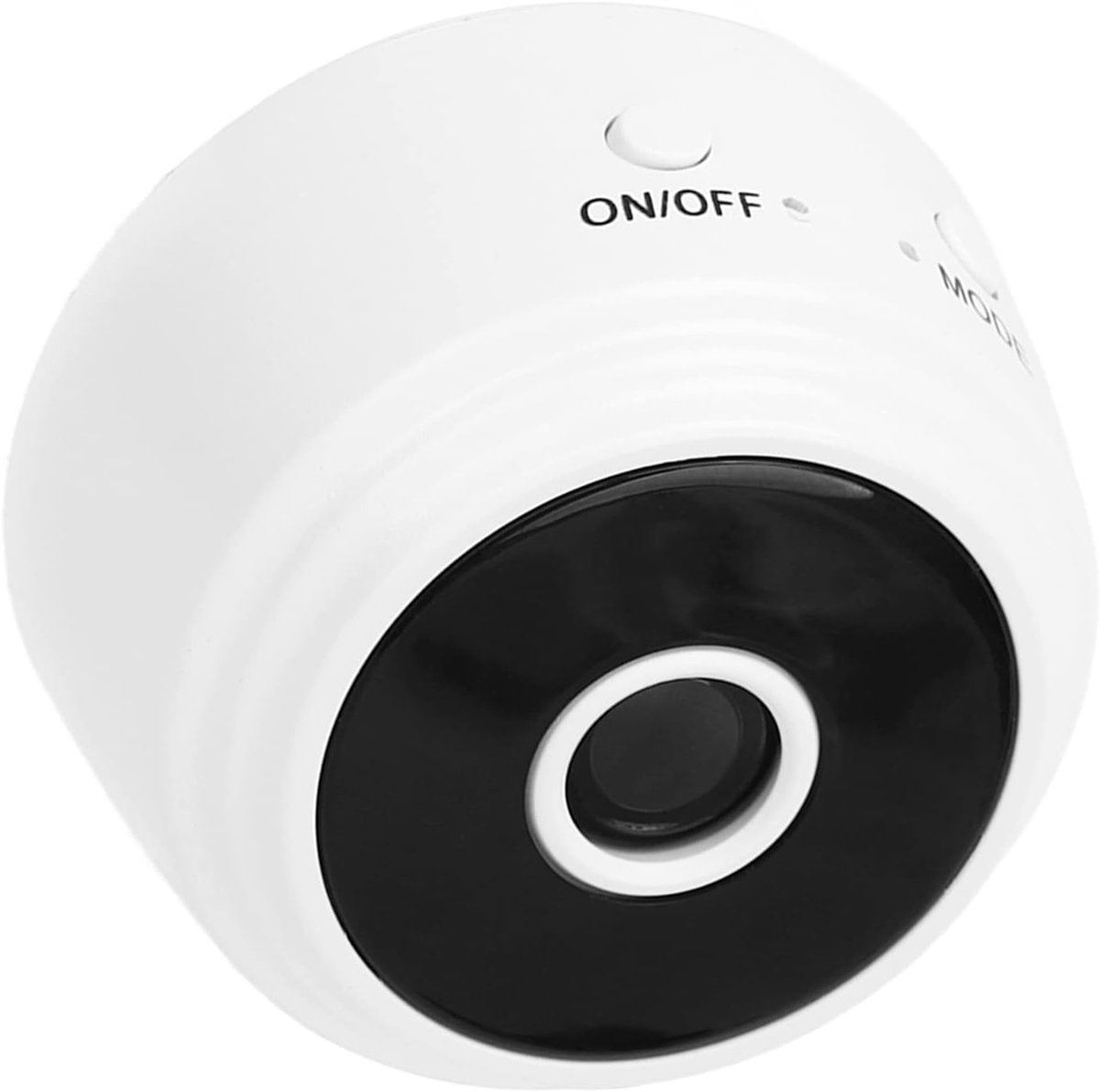 -beveiligingscamera met Magnetische Achterkant, HD 1080p Draadloze Camera voor binnen- en Buitenbeveiliging, Kleine Nanny Cam voor Huisdier, Baby, Thuis (WHITE)