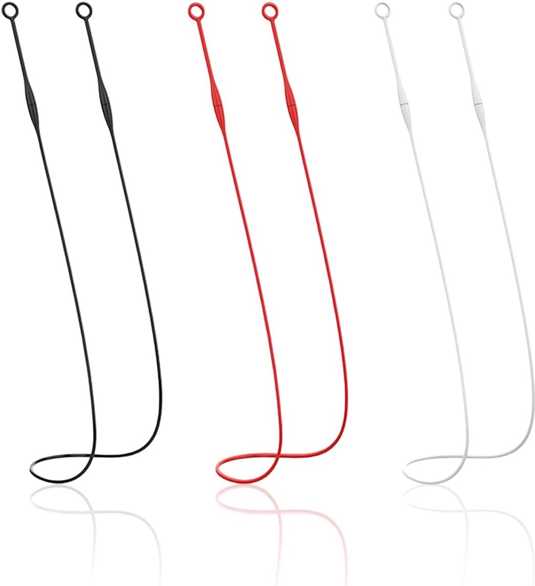 3 Stuks Magnetische Oordoppen Anti-Verloren Touw, Opknoping Nek Oordopje Touw, Oordopje Oortelefoon Vaste Touw, Geschikt Voor Sport, Slaap, Reizen.
