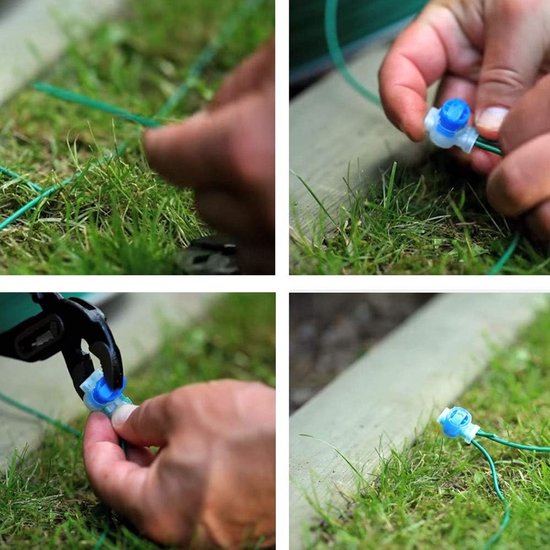 waterdichte stekker 15-pack kabelstekker waterdichte stekkers automatisch crimpen gazonmaaier accessoires — afbeelding 5