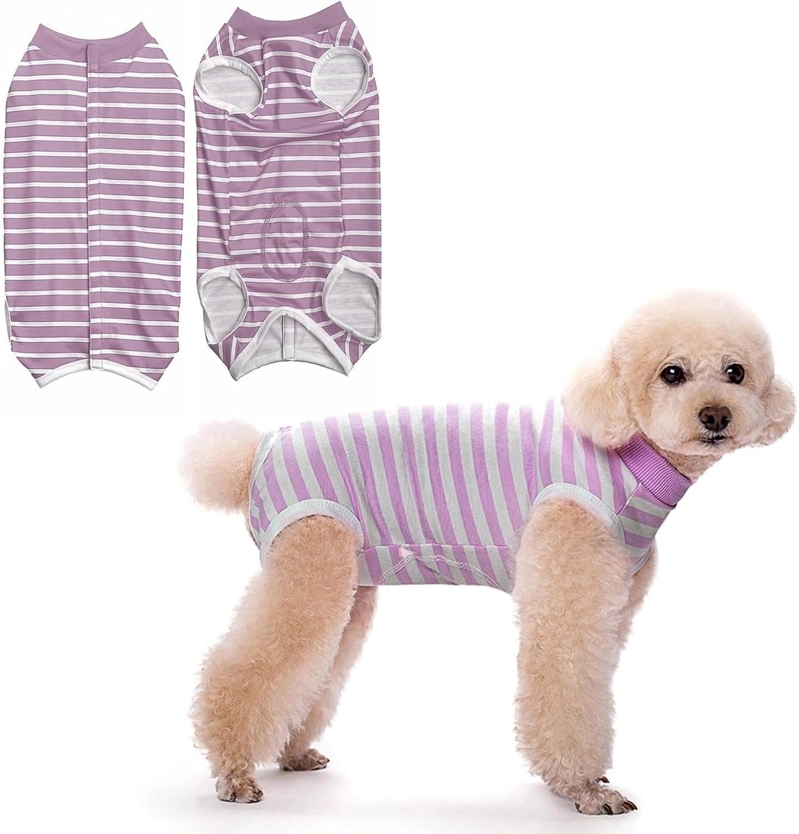 Hondenbody na op castratie, herstelpak voor honden, hondenbody na castratie, reude-hond, wondbeschermingspak voor honden, hondenbody na operatie, roze, M