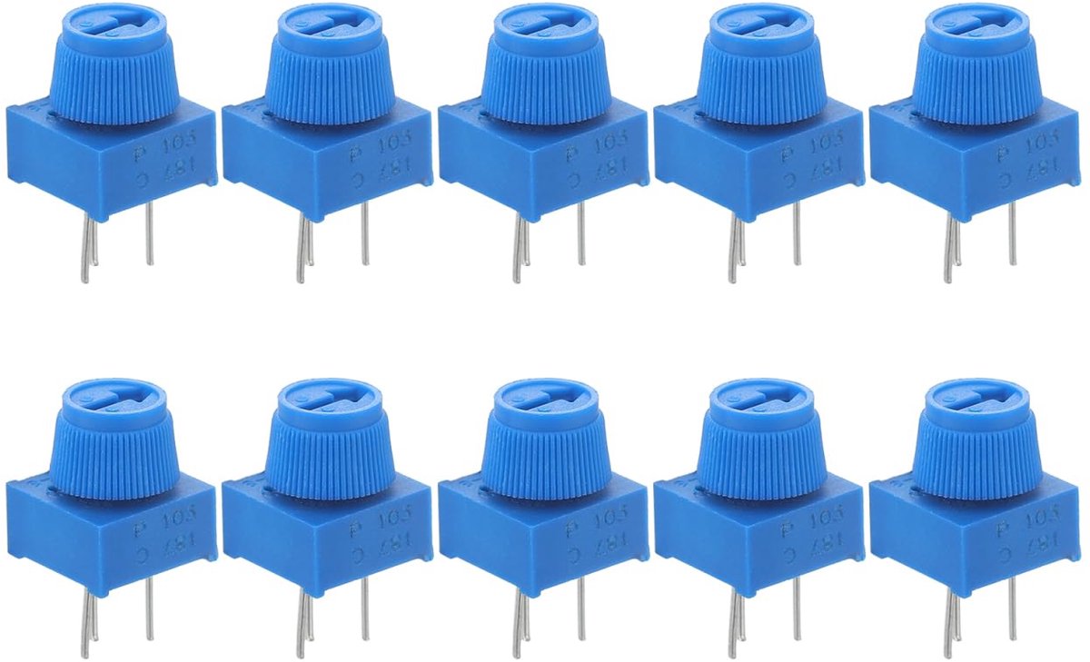 10Stuks Regelbare Trimpotentiometer met Knop voor Breadboard Duurzame Potentiometer Weerstand voor Elektronische Toepassingen voor Prototyping Breadboarding