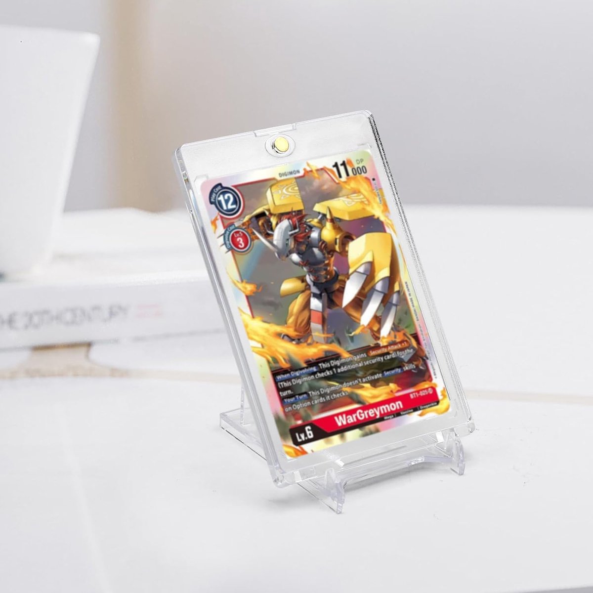 kaarthouders, 8 stuks, uv-verzamelkaartenhoezen, speelkaarten, Toploader 35PT kaarthoezen, met 6 kaarthouders, ruilkaarten voor Pokemon, Yugioh, Magic, Tcg, MTG