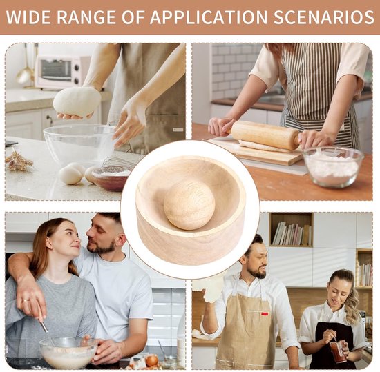 Maker, deegzakvorm, dumplingpers, NlsqEU handmatige houtvorm, handdeegpers, deegzakvorm, deegvorm, deeghuid, fabrikant, voor thuis koken, appartementen — afbeelding 3