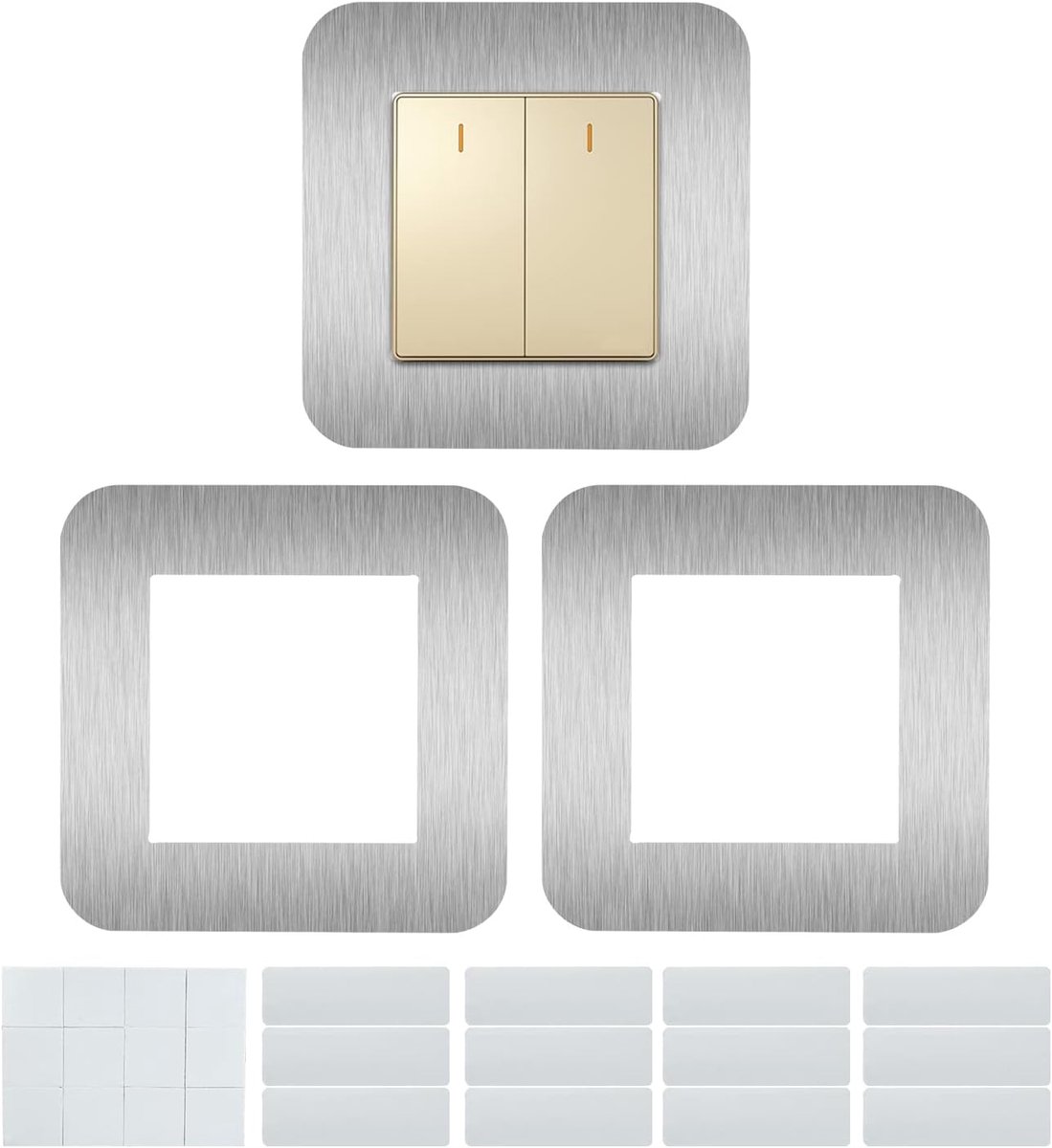 Afdekplaten, Lichtschakelaar Omlijsting, Omlijsting Enkele Lichtschakelaar Afdekking, Schakelaar Sticker Afdekking voor Thuis Kantoor Wandschakelaars DIY Decoratie