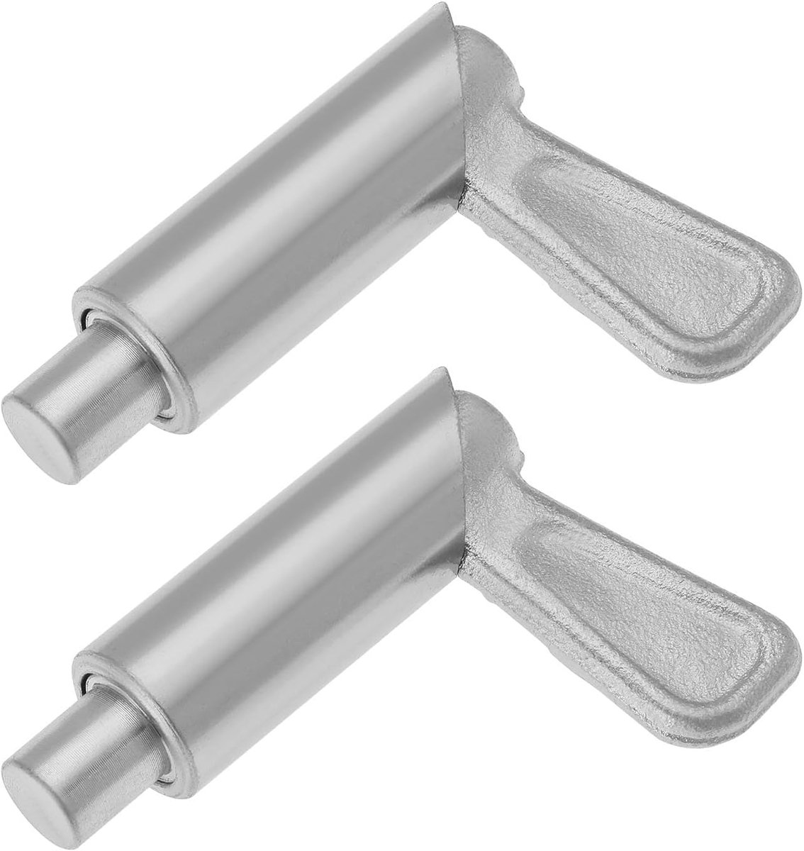 2x Vergulde stalen veiligheidsgrendel, deurveer grendel lassen op deur grendel flap houder diameter 12 mm bout 13 mm slag voor bestelwagen vrachtwagen tractor aanhanger deur