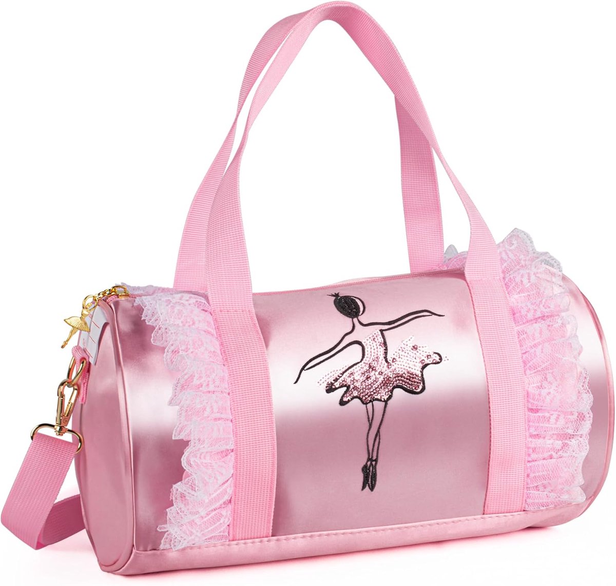 Ballet Bag Princess Dance Shoe Bag Handtas Hold-all Bag Schoenentas Roze Ballettas voor Ballerina Dancer Dancewear