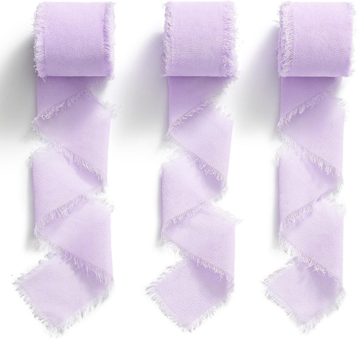 lichtpaars, 38 mm x 19,2 m MORSUNBELA cadeaulint decoratielint decoratief lint, decoratie stoffen lint voor bruiloft, feest, Moederdag, verjaardag, geschenken - 3 rollen