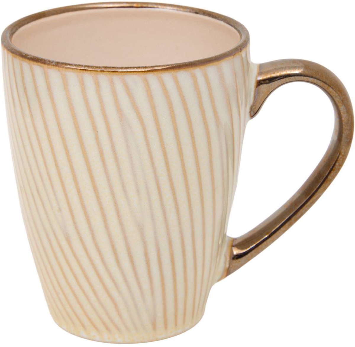 Mug à rayures Ella 35cl blanc