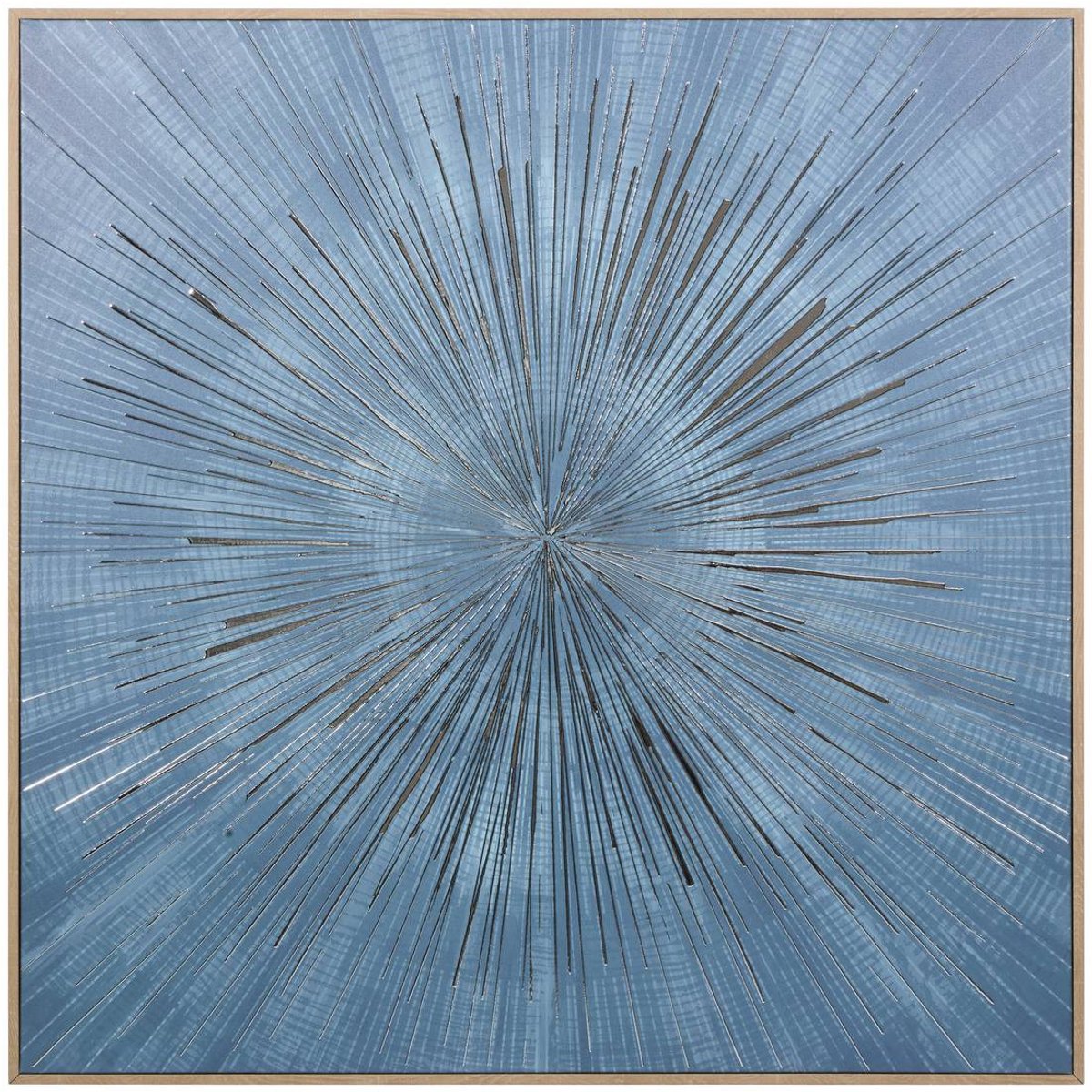 Linnen doek met abstracte gouden print STAN
