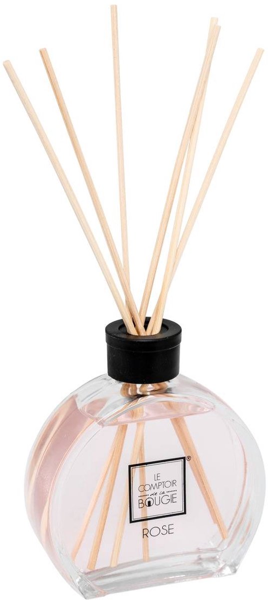 Le Comptoir De La Bougie - GEURSTOKJES ROZENGEUR - 100 ML - Rose - geschenk