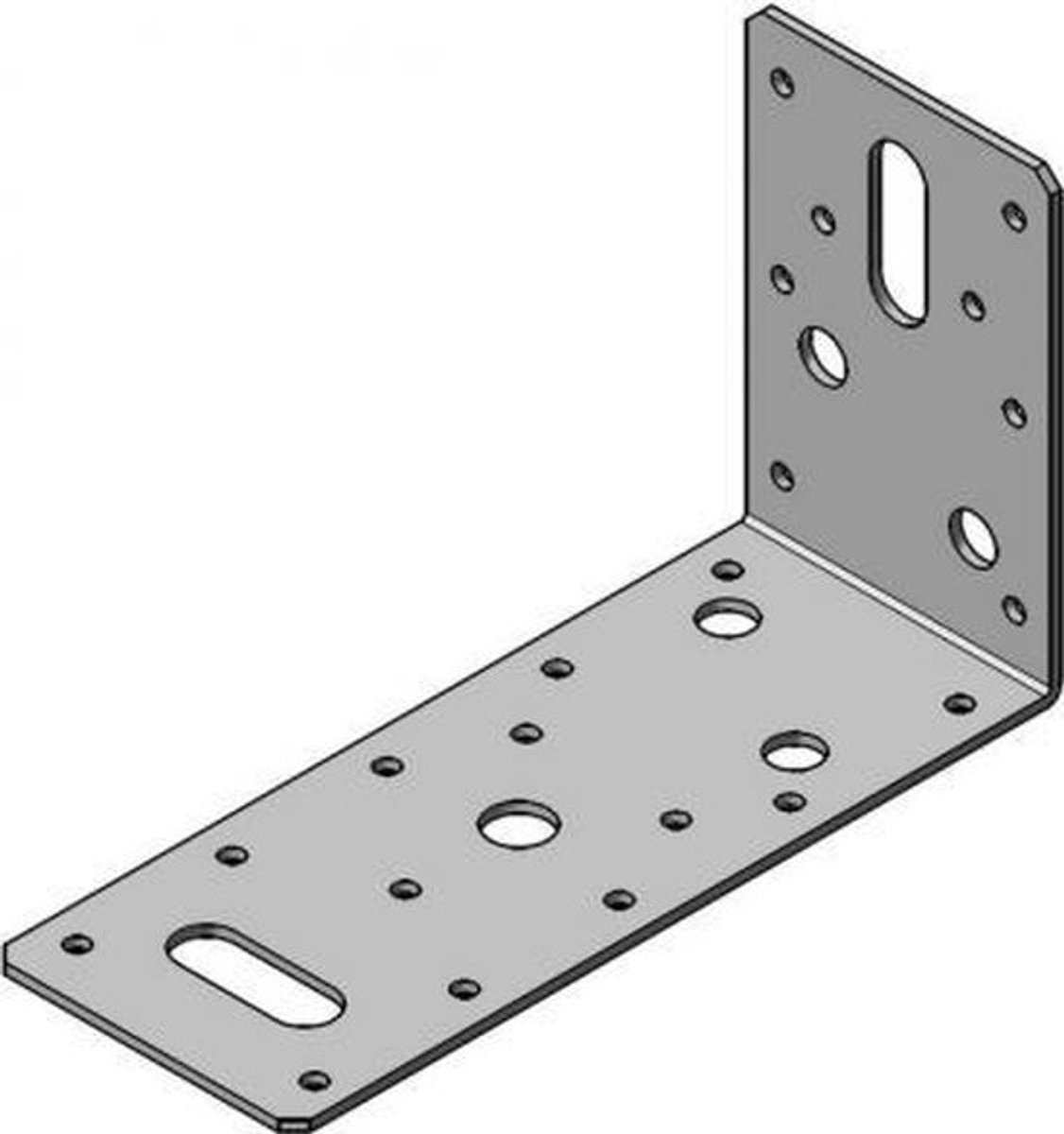 BAT - hoekanker zonder ril / hoekijzer - 59mm x 150mm x 90mm - sendzimir verzinkt (prijs per 25 stuks)