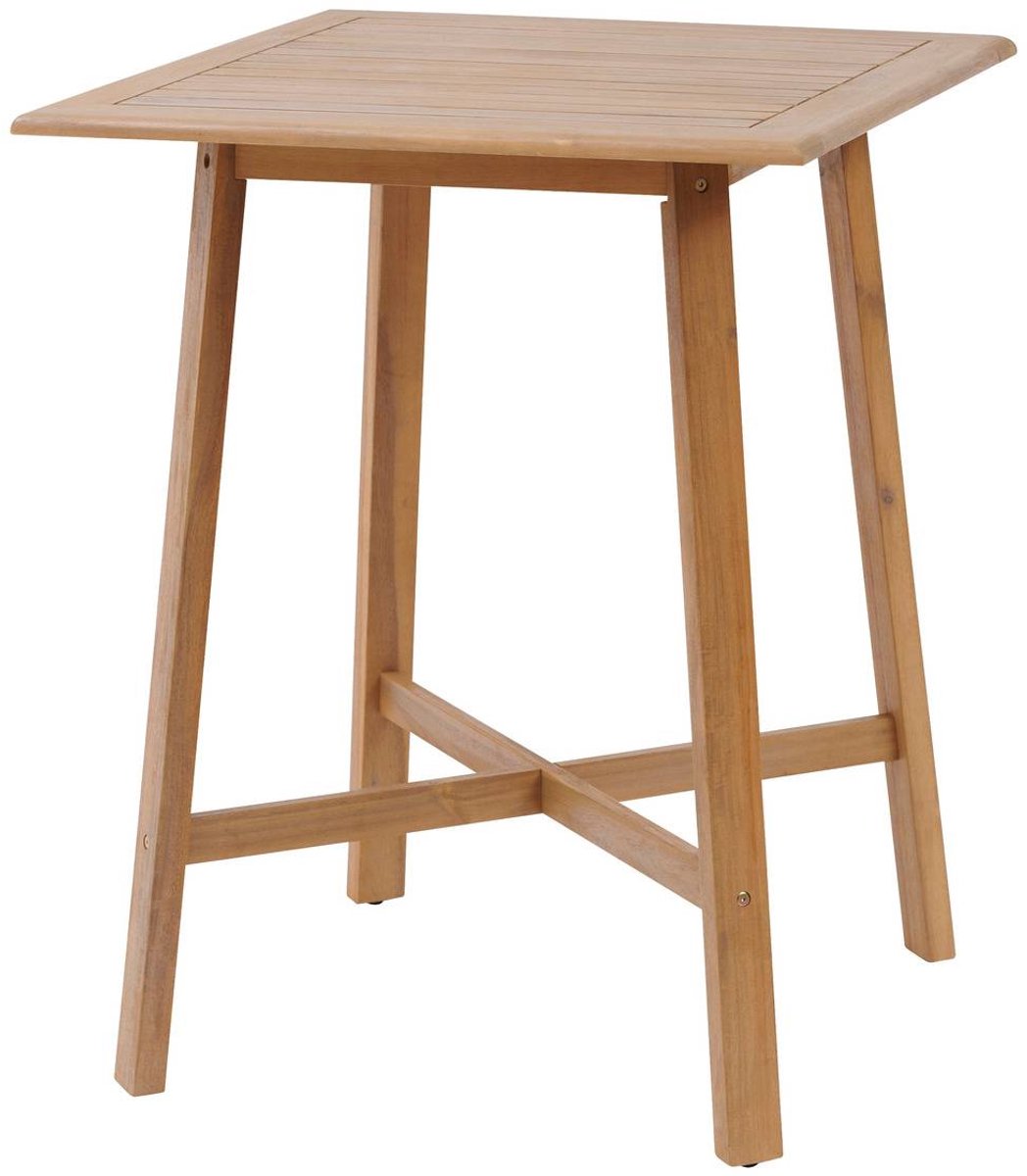 Hoge tuintafel van acaciahout voor 4 personen, model TIWI