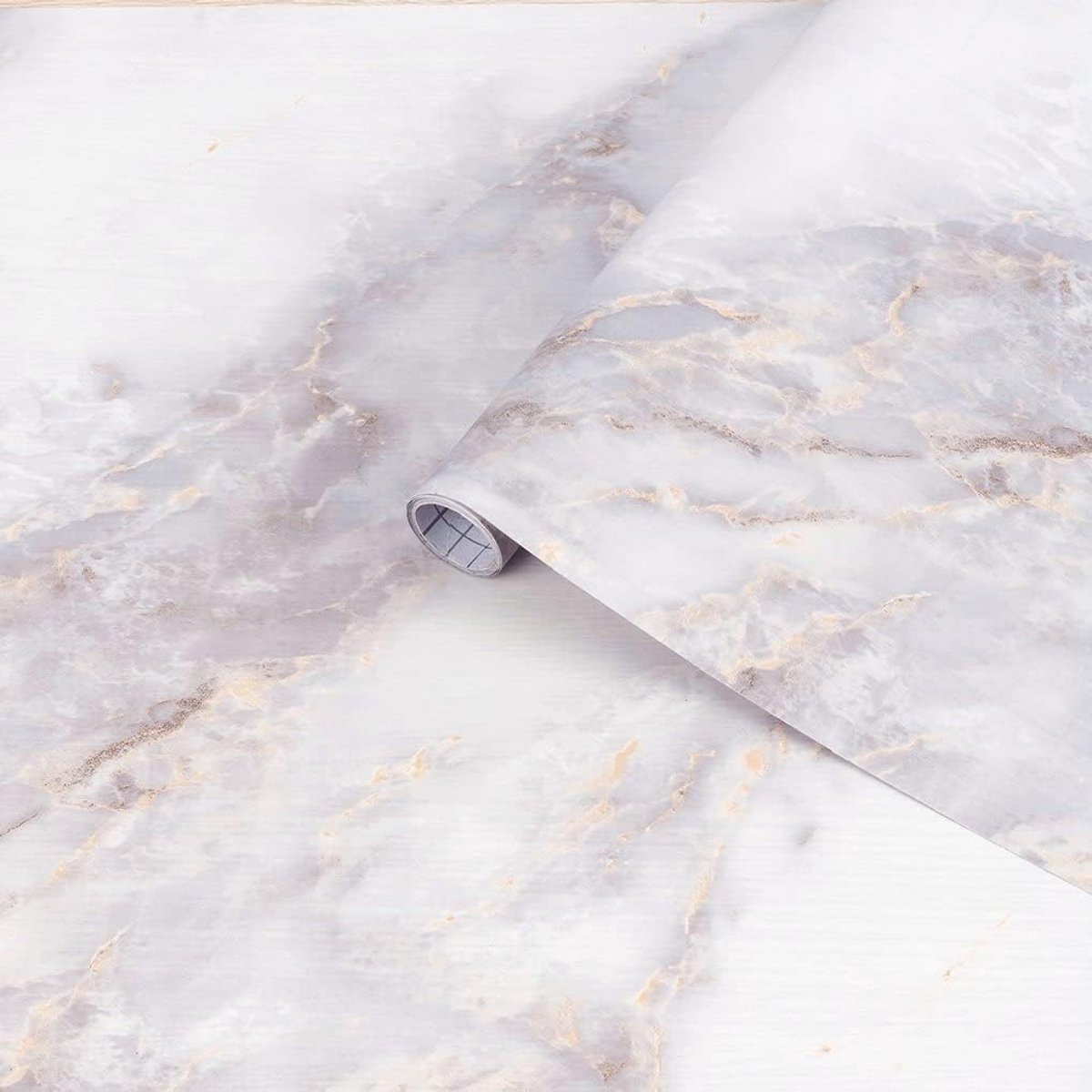 Contactpapier marmer 30cmx254cm - zelfklevend vinyl - waterproof en olieafstotend - ideaal voor meubels - SnelShoppen