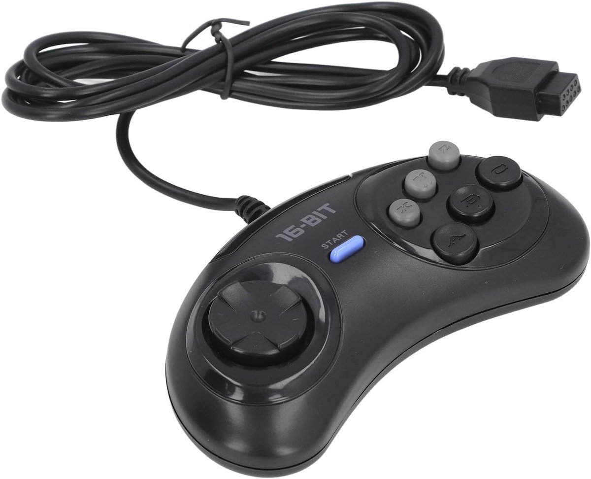 Gamecontroller 16-bit - Ergonomisch ontwerp - TurboBoost functie - Speel Genesis games overal - SnelShoppen