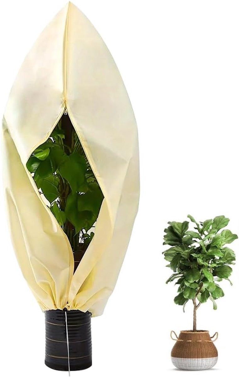 Thickened Frost-resistant Plant Protection, 1.8 x 1.2 m, Non-Woven, Reusable, Cold-Resistant Plant Stem Palm Winter - ShopVlot