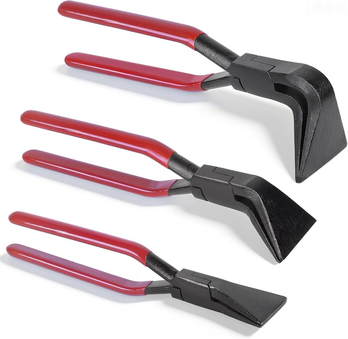 SnelShoppen - 3 delige Handmatige Blik Buigmachine, Buigtangen 0° 45° 90°, Klembreedte 60mm, Bending Tools voor Plaatwerkers en Dakbouwers (Rood)