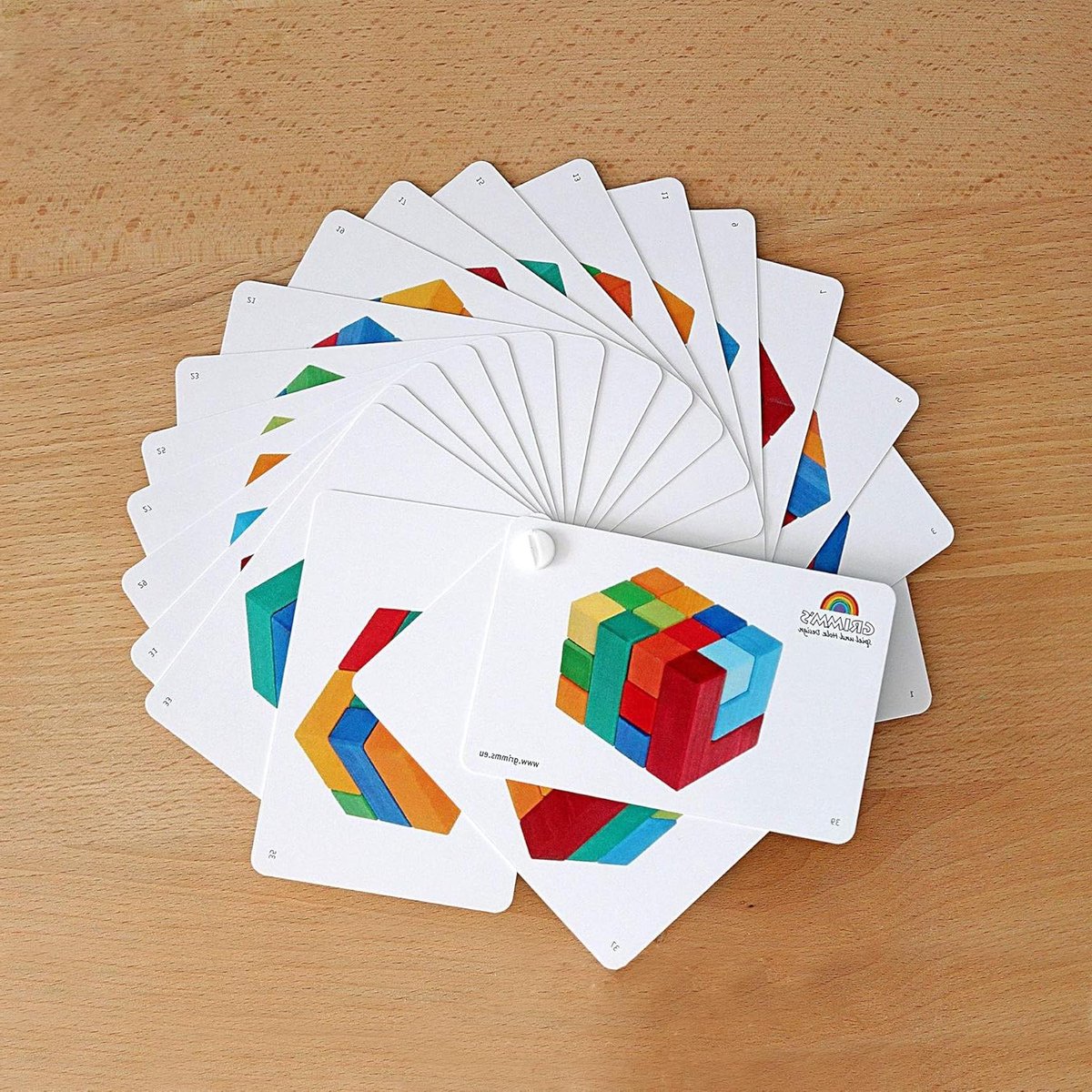 Puzzelboek - Vormenboek Geometrie - Ruimtelijk Denken - Grote Modellen - DIN A6 - Wit