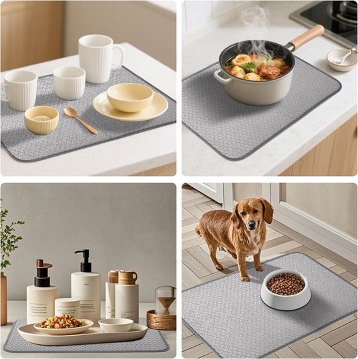 Dailygoody - Afruipmat - Microvezel - Hoge absorptiecapaciteit