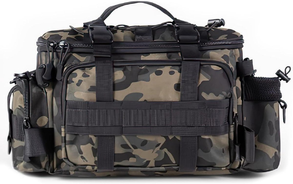Visserstas - Karpertas Visuitrusting - Outdoor Vissen - Waterafstotend Materiaal - 334 x 224 x 71 cm - Meerkleurig Camouflage
