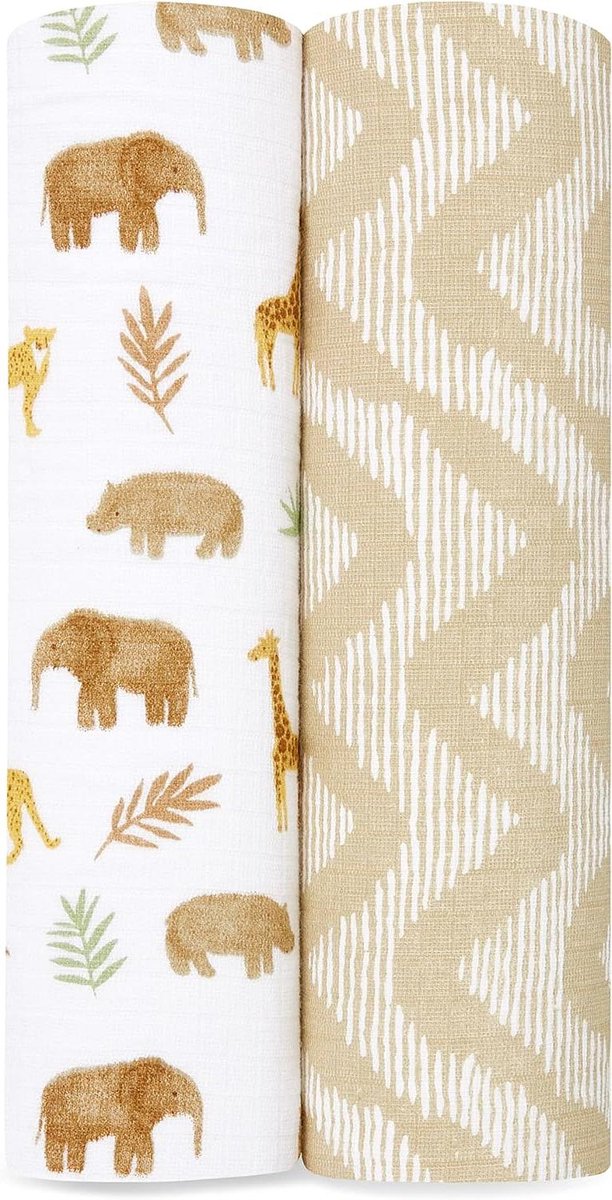 Lange Luiers - Wikkeldoeken Baby - Baby Comfort - 100% Katoen - 112 x 112 cm - Geel