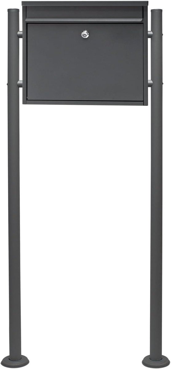 Brievenbus set - Postkast wandmontage - Post ontvangen - Weerbestendig staal - 50 x 15 x 120 cm - Antraciet