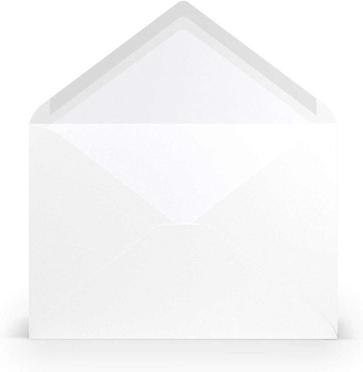 C5 Enveloppen - Papieren Enveloppen - Briefverkeer Versturen - Zonder Venster - 15.7 x 22.5 cm - Wit Ribbel