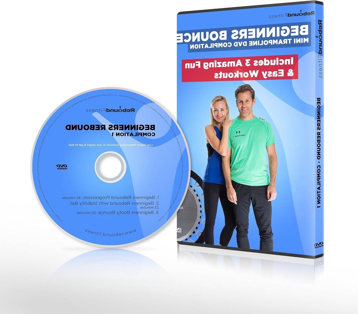 Beginners Trampoline Workout - Fitness DVD - Thuis Sporten - Lage Impact - 3 Trainingen - N.v.t.