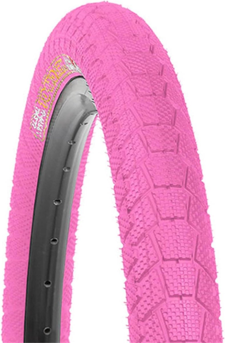 Fietsband - Banden set - Kinderfiets - Rubberen profiel - 20 x 1.95 - Roze