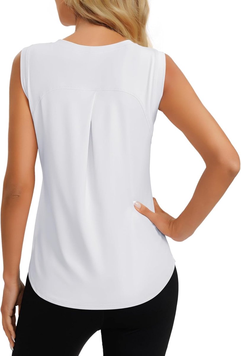 Sport Top Mouwloos Tennis Fitness Shirt Dames Lichte Yoga Sport Topjes