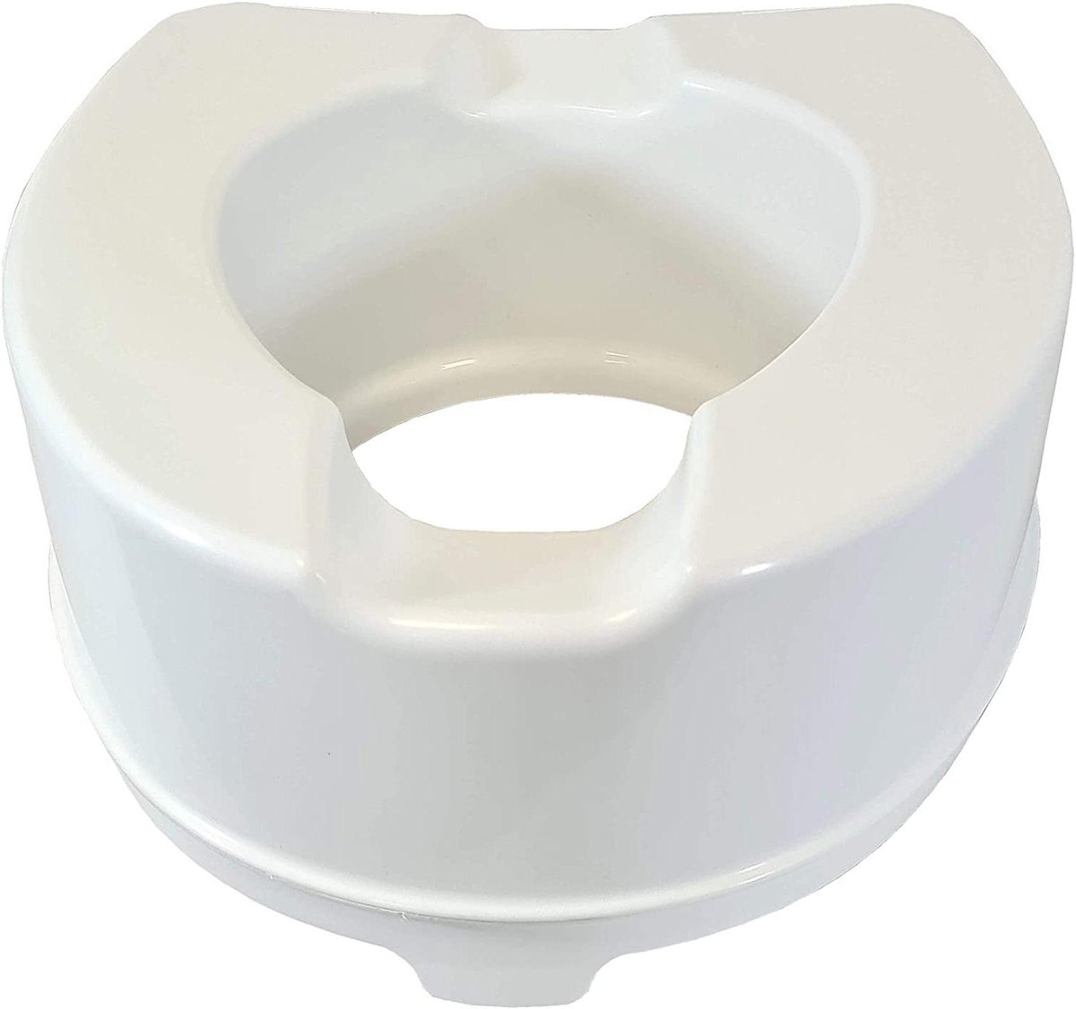 Toiletverhoger - Zitting - Zitcomfort verbeteren - Anatomisch ontwerp - 14 cm hoog - Wit