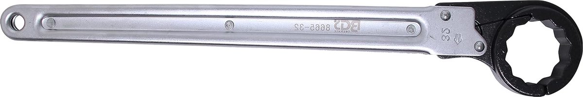 Ratel Leidingsleutel - Leiding Sleutel - Buis Verbindingen - Klapmechanisme - 32 mm - Zilver