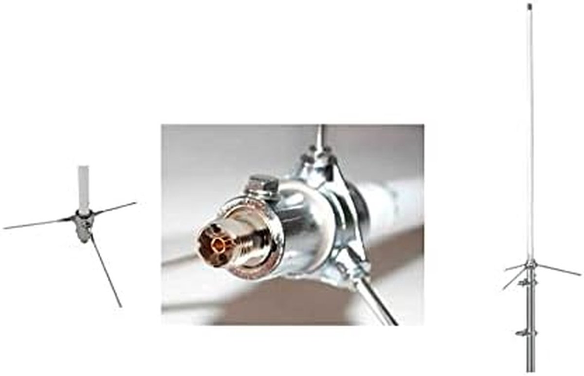 Draagbare Antenne - VHF Antenne - Maritieme Communicatie - Hoge Versterking - 170 cm - Zwart