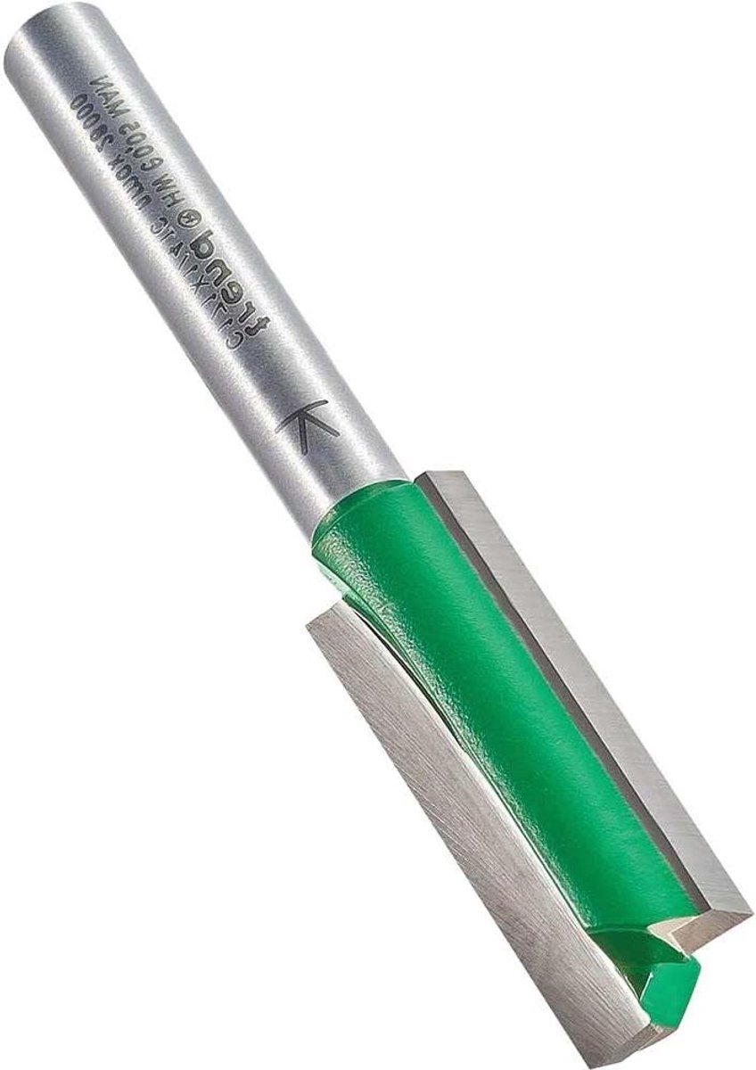 Twee Fluit Frees - Rechte Frees - Houtbewerking - Wolfraamcarbide - 12 mm - Zilver