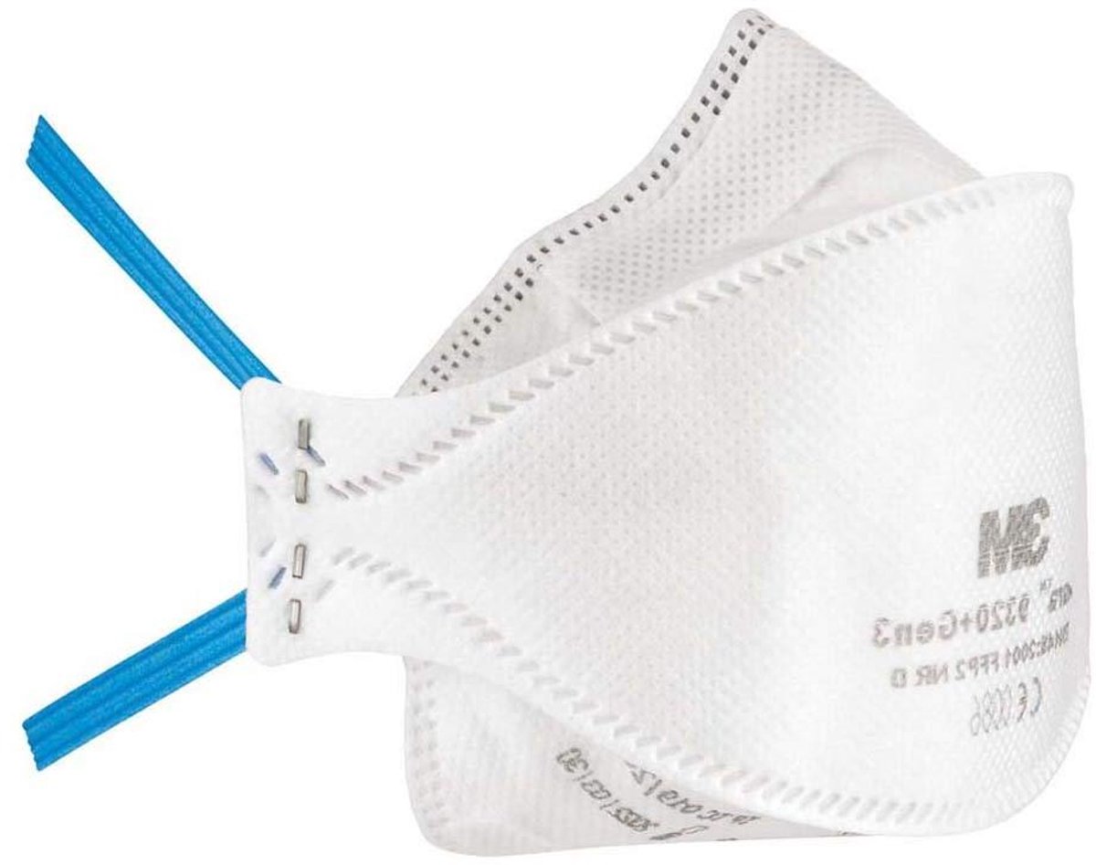 Fijnstofmasker - Stofmasker Ademhalingsmasker - Bescherming Tegen Stof - Hoge Filtratie Efficiëntie - Eén Maat - Wit