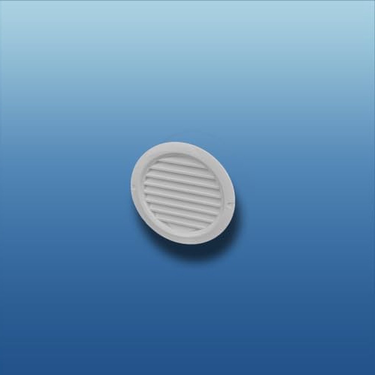 Ventilatierooster Rond - Afvoerrooster Luchtrooster - Luchtcirculatie Verbeteren - Met Insectenhor - Ø 100 mm - Grijs