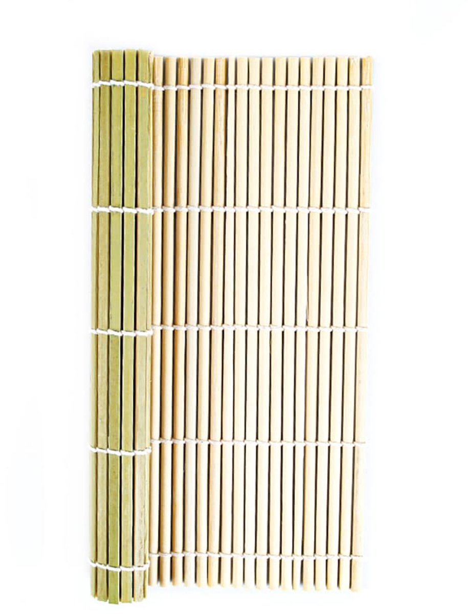1 stuk bamboe sushimat, 27 x 27 cm, sushimaker gereedschap, bamboe sushi rollen, sushi rolmat, sushi bamboe gordijn, sushimaker voor beginners, Japanse restaurants, sushi-liefhebbers, keukenac