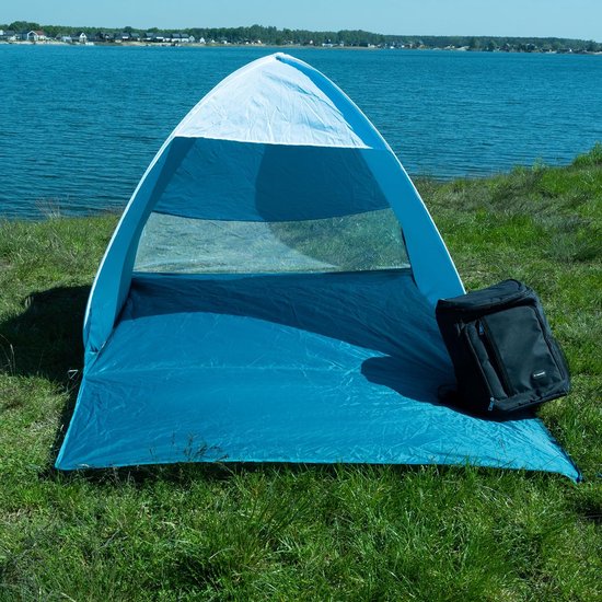 Pop-up Strandtent voor 2 Personen - 150 x 120 x 110 cm - Wind- en UV-bescherming 30+ - Blauw van POP — afbeelding 5
