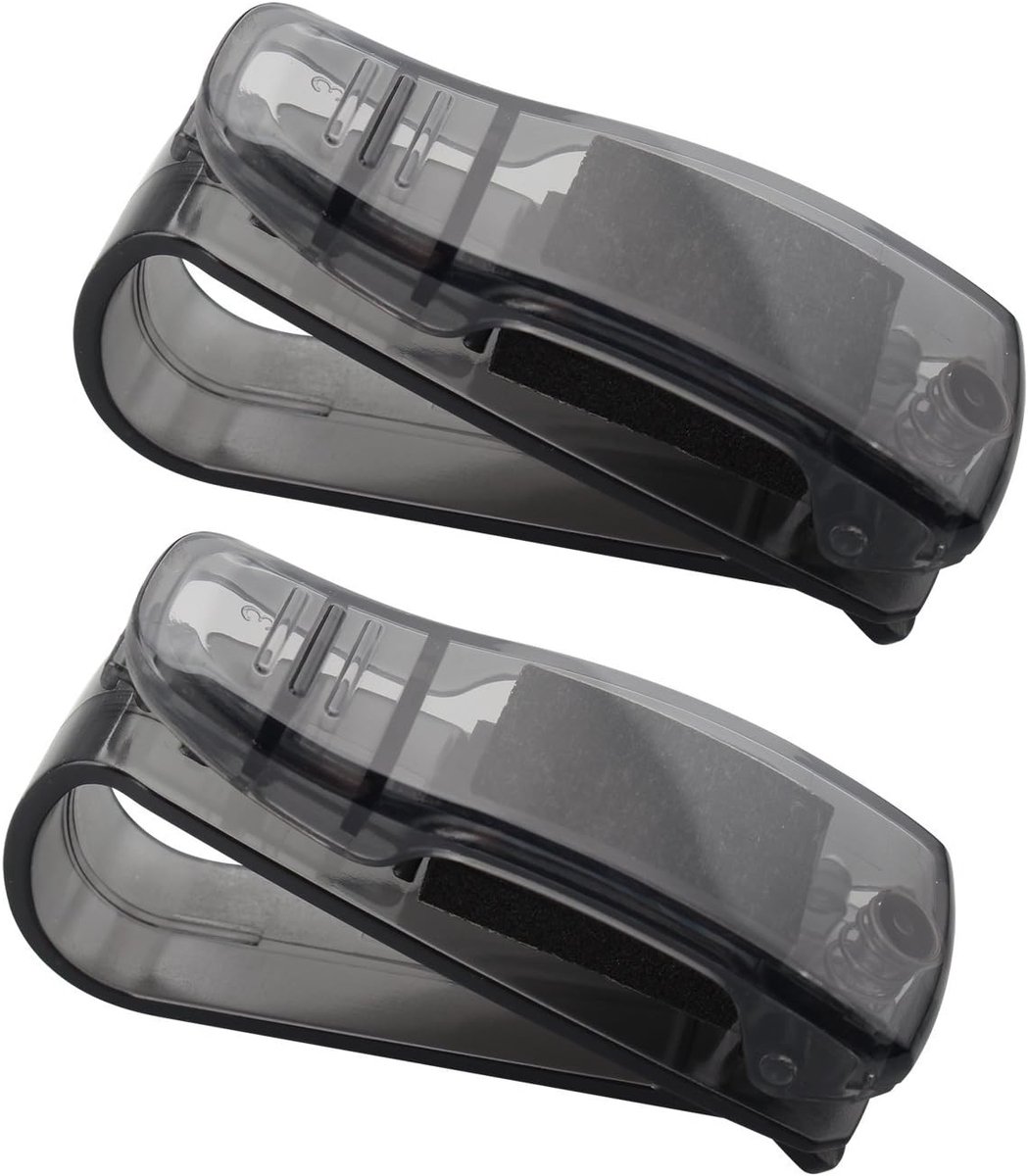 2 stks Auto Bril Houder, Zon Visor Clip Bril Houder, Zonneglas Houder met Ticket Card Clip Auto Voertuig Accessoires