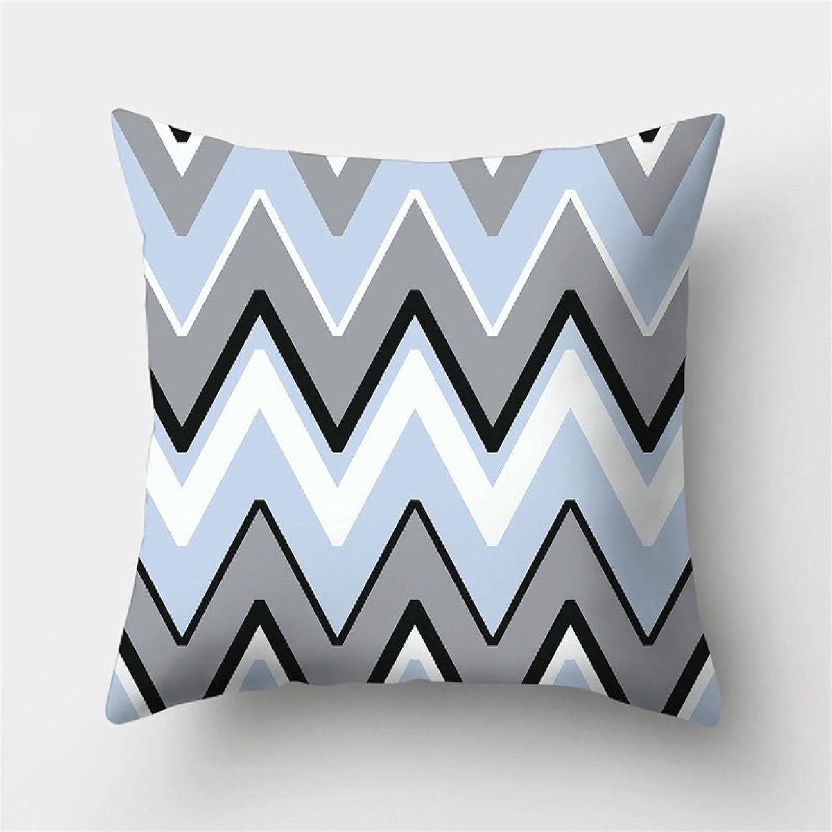 Kussenhoes Grijs Blauw Kussensloop Geometrische Kussensloop 45X45 Decoratieve Sofa Kussens Kussenslopen Home Decor Kussenslopen Sofa Tuin Auto Kantoor Kids Slaapkamer Decoratieve Kussensloop