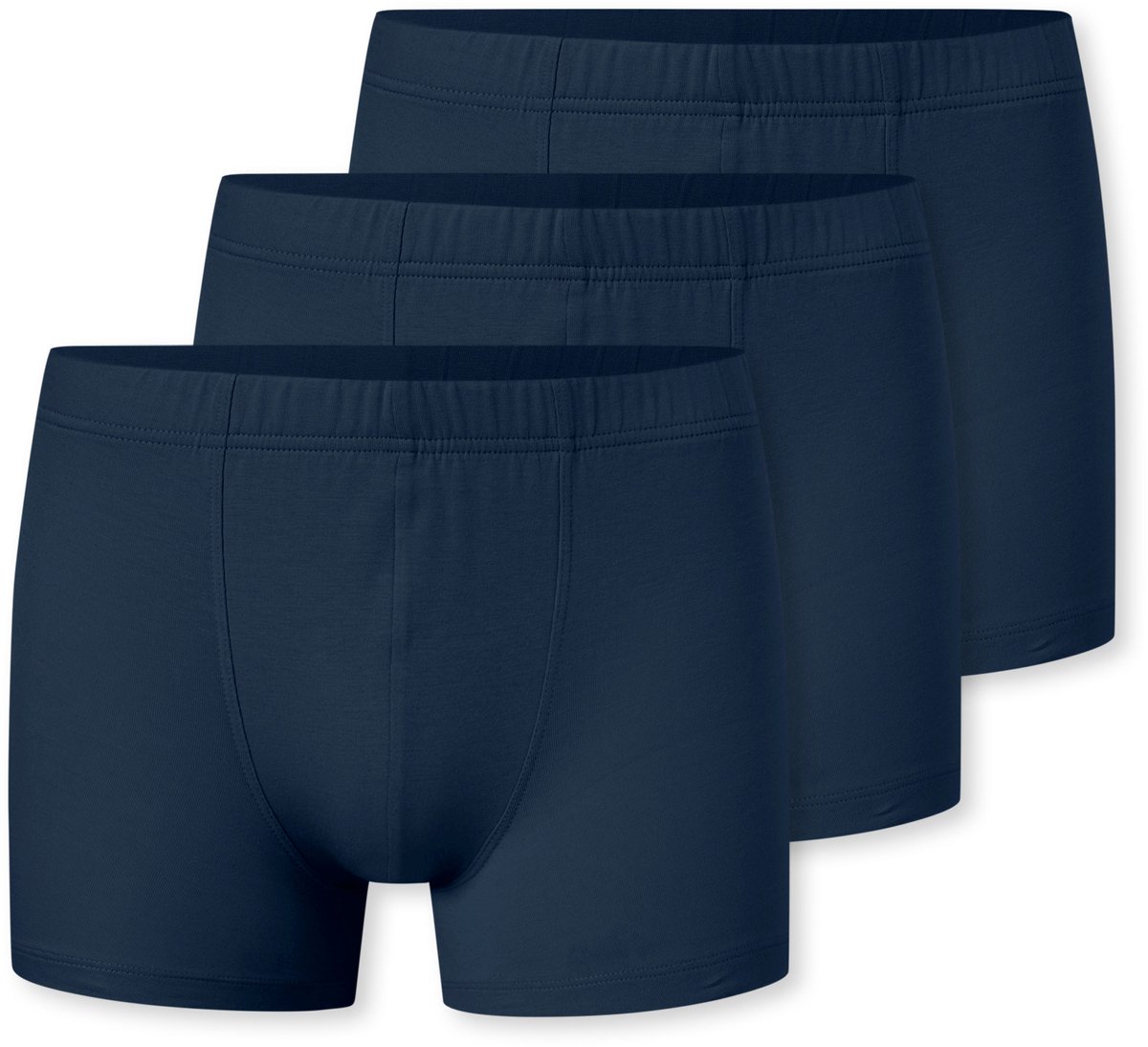 SCHIESSER 95/5 Essentials 3 PACK Shorts - Heren Onderbroek donkerblauw