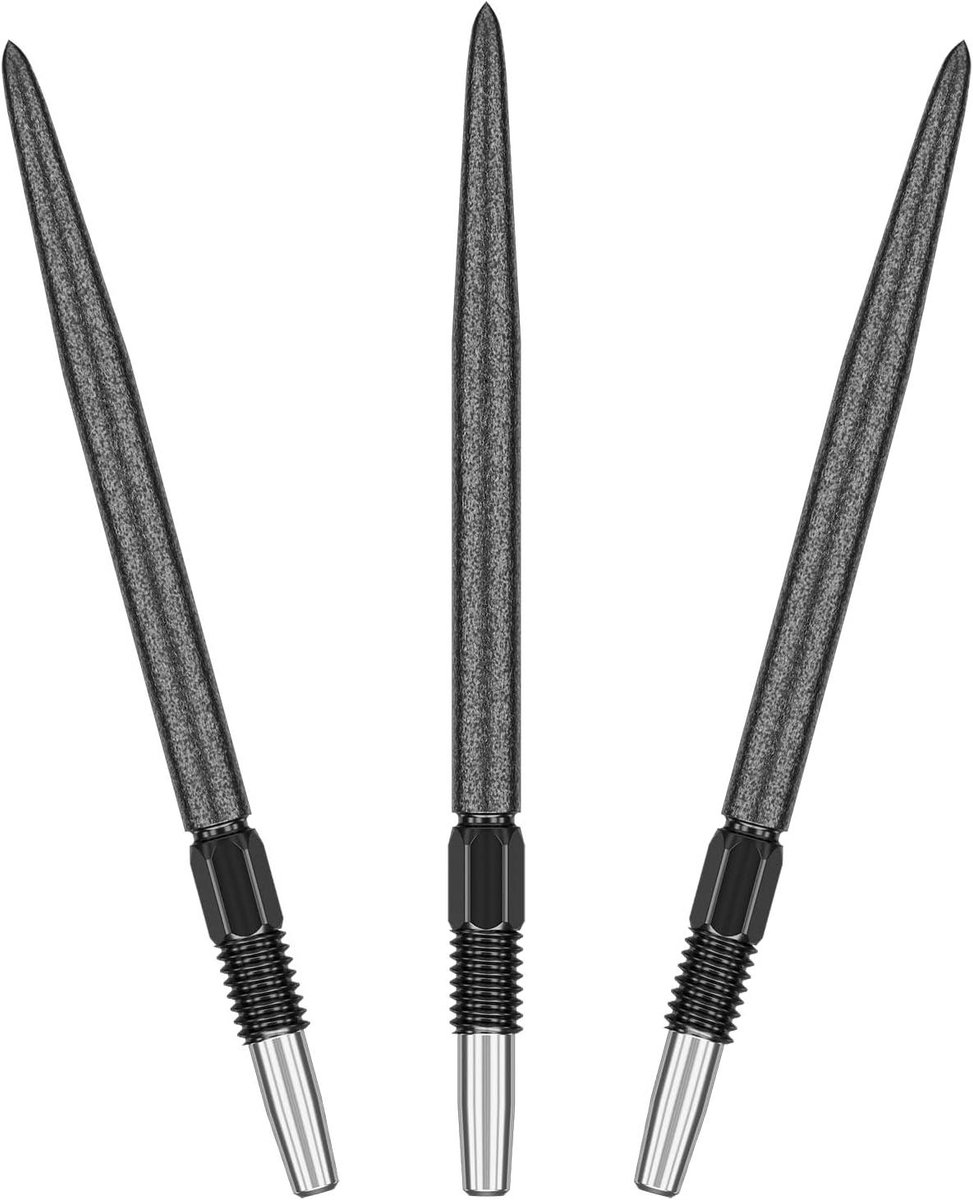 Dartpunten - Vervangende Pijltips - Precisie Darten - Ruwe Grip Textuur - 30 mm - Zwart
