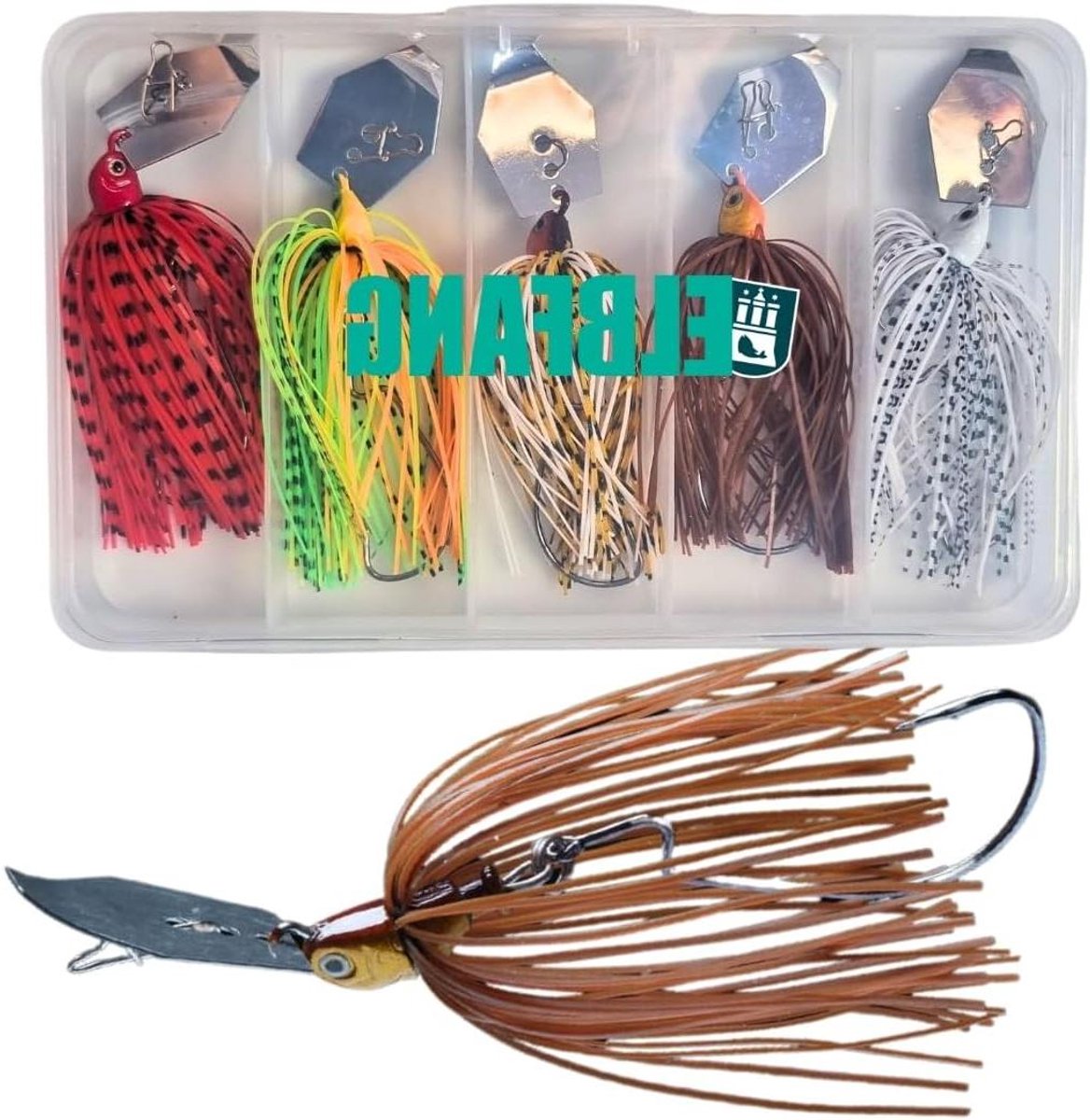 Chatterbait Set - Spinnerbait Set - Roofvis Vissen - Unieke Vibratietechnologie - 10 cm - Multicolor