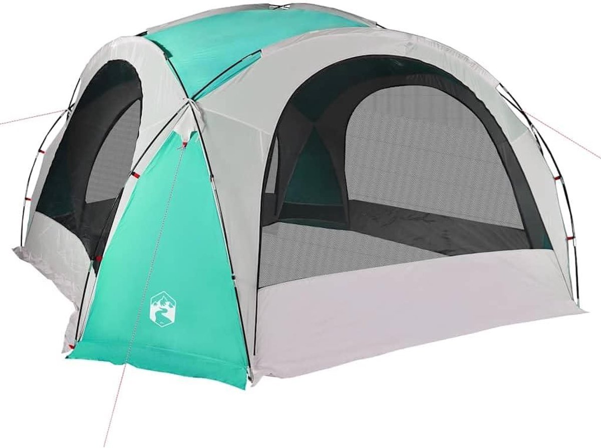 Partytent Groen - Tuinfeest Tent Gazebo - Buitenfeesten Organiseren - Volledig Waterdicht - 455 x 455 x 240 cm - Groen
