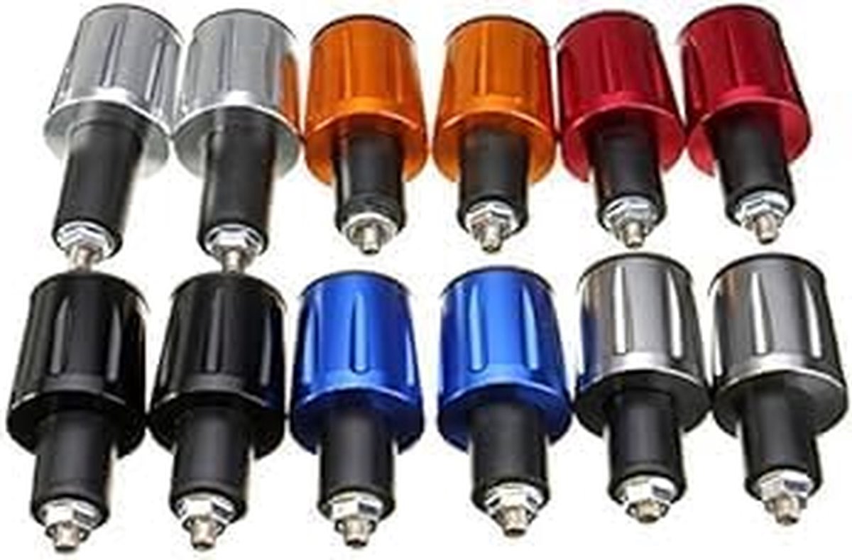 Stuureinden Motorfiets - Handvat Gewichten - Trillingen Dempen - Universele Pasvorm - 7/8 inch - Zwart