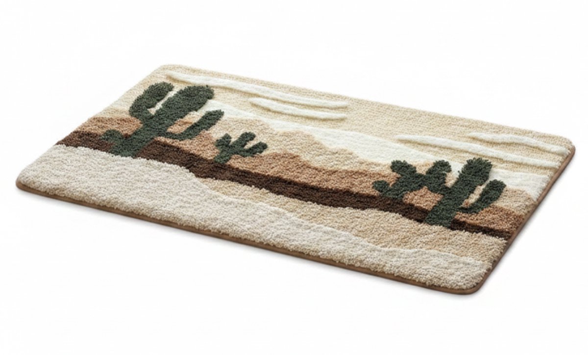 Ploutos® Badmat - Luxe Douchemat voor Badkamer - Superabsorberend - Bruin - 60cm x 40cm x 2cm
