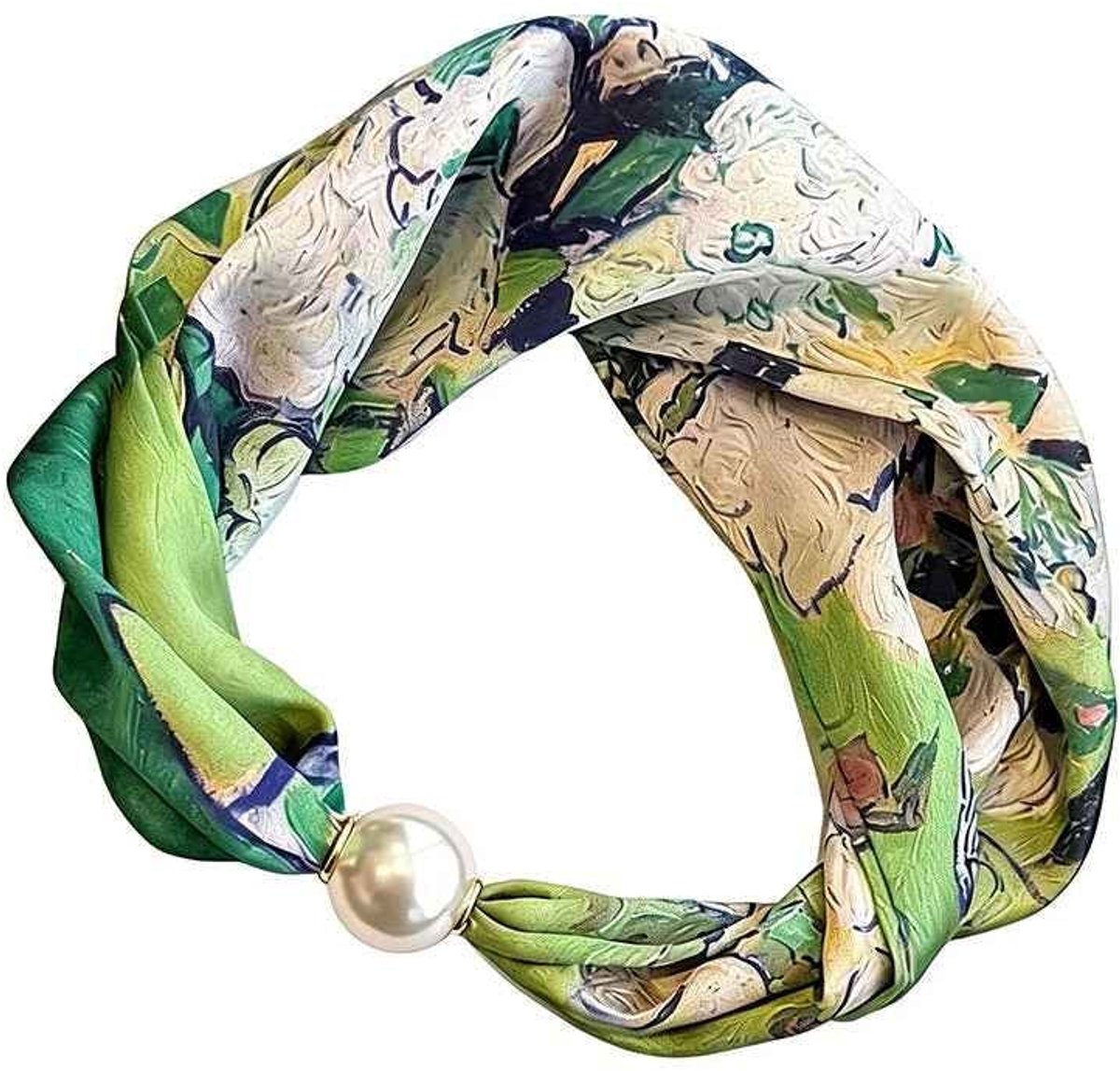 Zomersjaals met bloemenprint, casual, polyester, dagelijkse accessoires