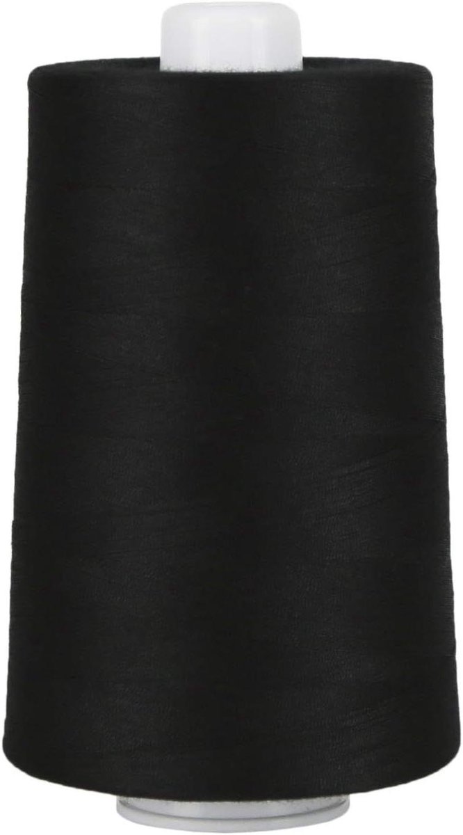 Polyester Naaigaren - Naaimachine Garen - Snel Naaien - Poly-omwikkelde Polykern - 6000 Yds - Zwart