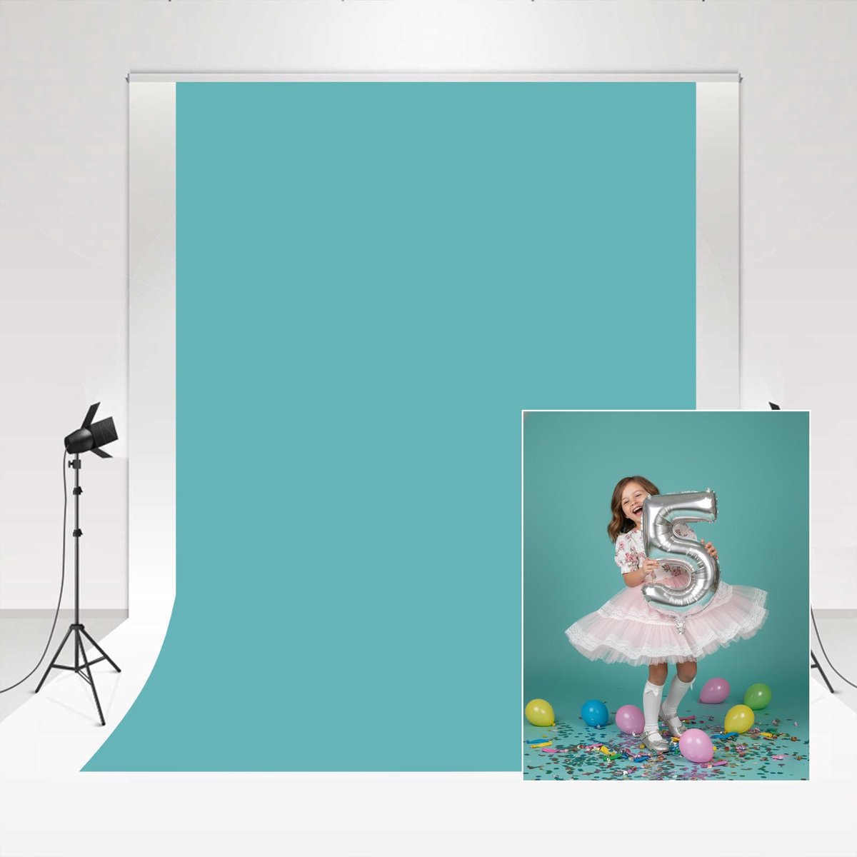 Fotografie Achtergronden voor Fotografen 2x3m Blauwe Achtergrond Microfiber Geen Vouw Achtergronden voor Professionele Portret Fotografie Studio