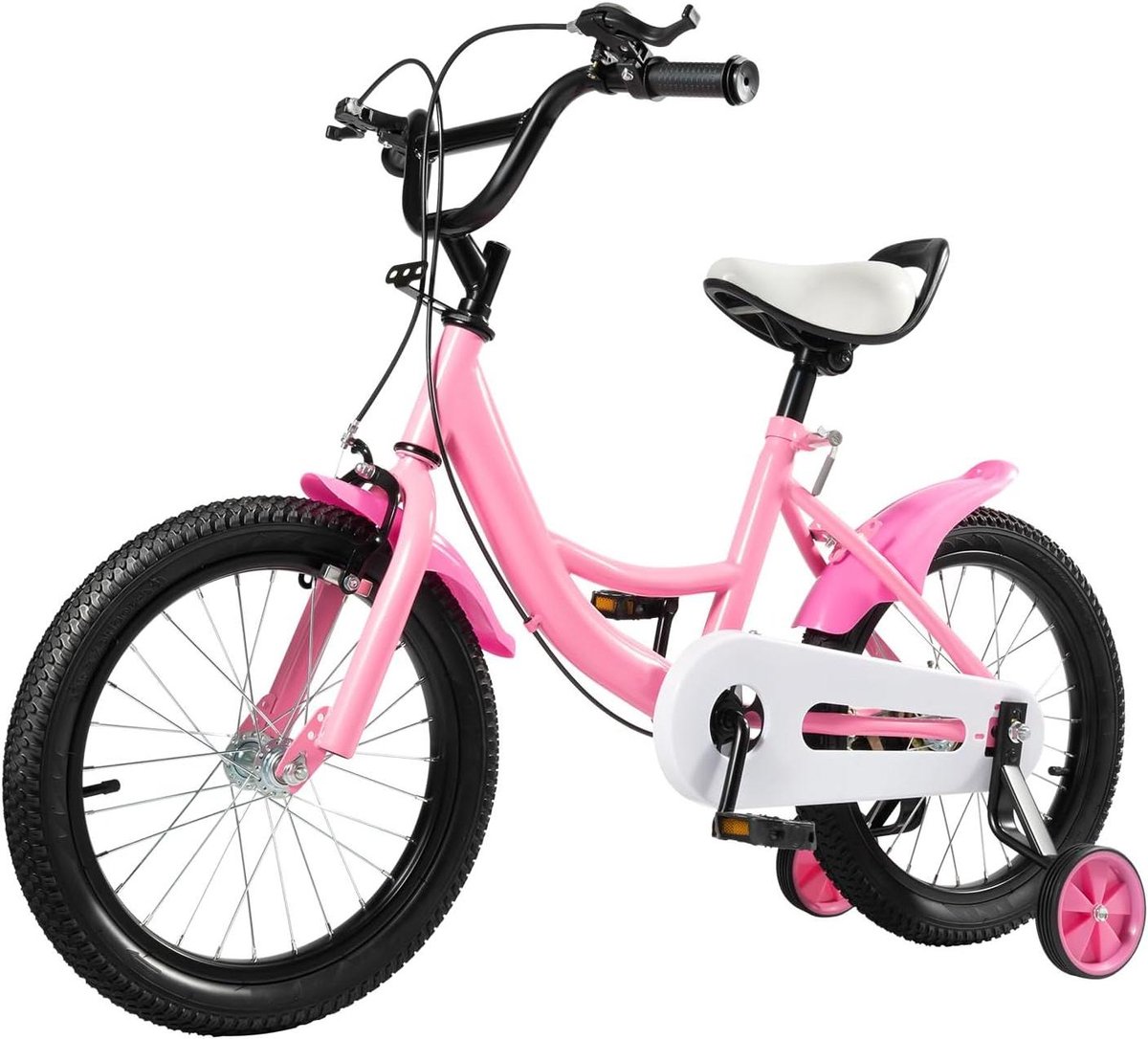 Kinderfiets - Loopfiets - Leren Fietsen - Afneembare Wielen - 16 inch - Roze