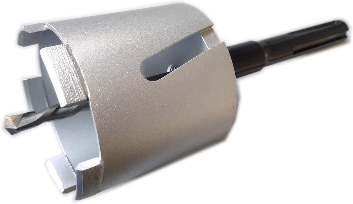 Diamantboorkroon - Blikopener Boor - Gaten Boren - Geoptimaliseerde Segmenten - 82 mm - Chroom